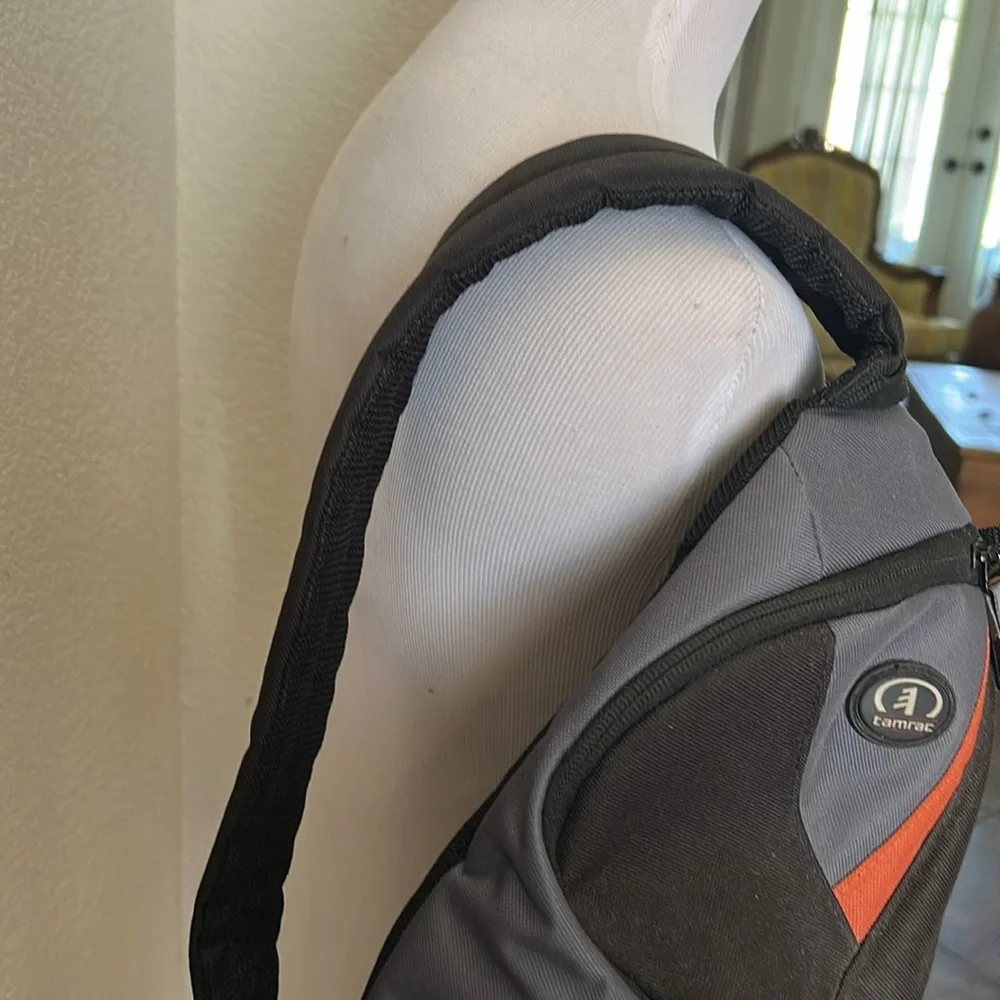 Tarmac Camera Shoulder Sling Bag Pockets Adjust Black Orange Grey 4276 Jazz 76
